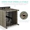Best Choice Products Wicker Rattan Patio Side Table Outdoor Furniture for Garden, Pool, Deck w/ Umbrella Hole